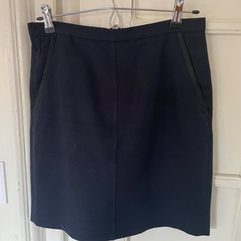 Navy mini skirt A.P.C. via La Garconne
